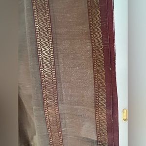 FabIndia Chanderi Bhagalpuri Silk Cotton pure Zari border Dupatta wrap shawl L